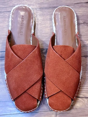 Aerosoles Women's Halley Suede Mule, Brandy, size 7 - Image 1 of 4