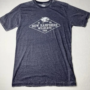 Blau 84 New Hampshire Wildcats Herren Large T-Shirt Est. 1866 UNH Grau NCAA Neu - Bild 1 von 6