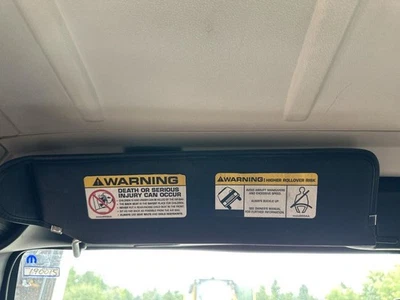 Driver Left Sun Visor With Air Bag Warning Label Fits 03-06 WRANGLER 241882 - Image 1 of 4