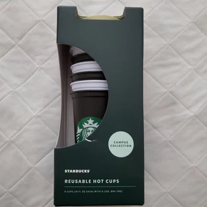 🐃 Neu im Karton 6 Starbucks University of Colorado wiederverwendbare HEISSE Campus Sammlung Tassen CU - Bild 1 von 5