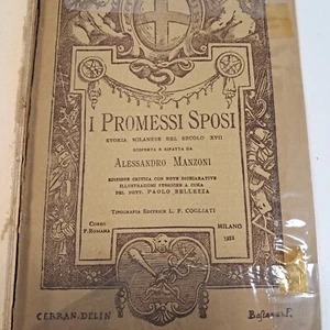 Book The Betrothed The First And The Last Years Of Alessandro Manzoni Year 1923 - Picture 1 of 13