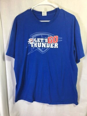 Футболка хлопковая Oklahoma City Thunder (Let's Go) синяя XL - Изображение 1 из 4