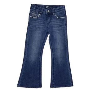 Levi's Girls 4 Flare Medium Wash Jeans Adjustable Waist - Picture 1 of 5