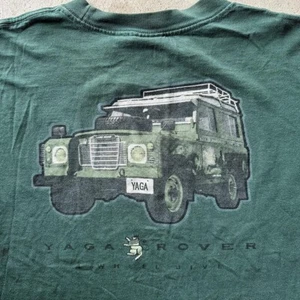 Vintage 90s Land Rover T Shirt Yaga Four Wheel Jive Yaga Rover Rare Size XL - Picture 1 of 6