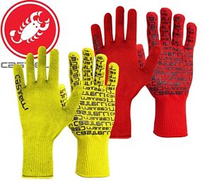Castelli Corridore Winter Cycling Gloves - Red, Yellow - Size 2XL