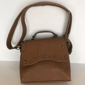 Jessica Simpson Turquoise Stones & Studded Purse, Very Nice @19 - Picture 1 of 10