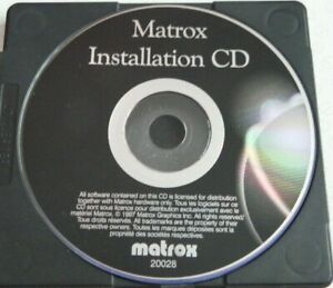 Vintage Matrox Installation CD PC Computer Installation software discs. Please n