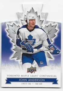 2017 UPPER DECK MAPLE LEAFS CENTENNIAL DIE CUT PARALLEL John Anderson #14 - Picture 1 of 1