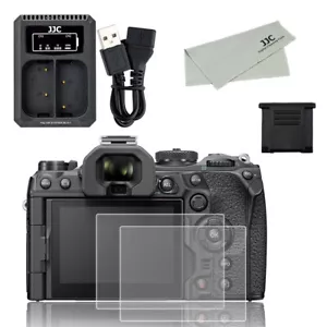 4in1 Kit Hot Shoe Cover+LCD Screen Protector Film +USB Charger for Olympus OM-1