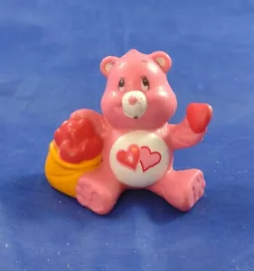 Vintage 1984 Loves-A-Lot Pink Bear 2" PVC Action Figure Care Bears - Picture 1 of 3