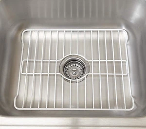 Sink Protector Prevents Scratches Sink Rack for Bottom of Sink White Sink Mat - Picture 1 of 6