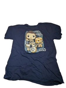 Funko Pop Camisetas Star Wars Para Hombre XL Azul Camiseta Rey C-3PO Rise Of Skywalker Nueva - Imagen 1 de 10
