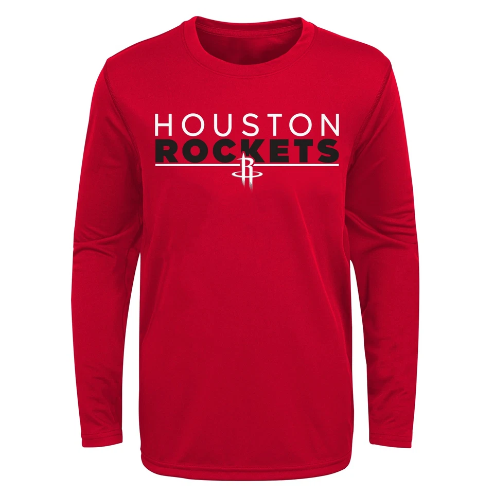 Outerstuff NBA Youth Boys Houston Rockets Tactical Stance Performance Tee - Image 1 of 1