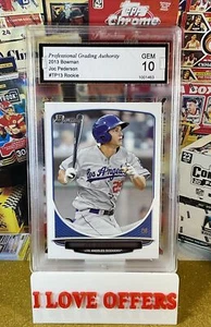2013 BOWMAN JOC PEDERSON ROOKIE #TP13 PGA 10 GEM MINT C STORE NAME MORE RC READ - Picture 1 of 4