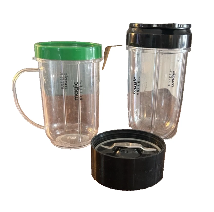 Magic Bullet 2 tazas, anillo de tapa, tapa y hoja Foto 1 de 4