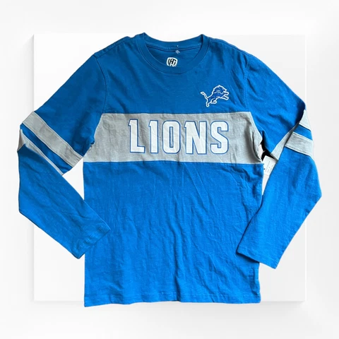 NWT Detroit Lions Hands High NFL Licensed Blue Gray Lion Sweater Men Medium Cover