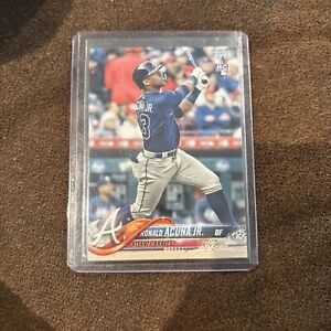 RONALD ACUNA JR. 2018 Topps Series 2 #698 Bat Pointing Up Rookie RC Braves