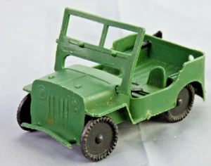 Military Willys Jeep Miniature Plastic Toy US Army WW2 Hong Kong Vintage 1970s - Picture 1 of 8