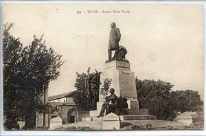 CP Tunisie - Tunis - Statue Jules Ferry - Imagen 1 de 2