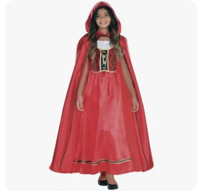 NUEVO Disfraz de Caperucita Roja para Niños Halloween Vestido Elegante y Capa con Capucha 3-4 Foto 1 de 4