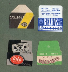 Razor Blade Wrappers Lamette da barba Rasierklinge Lame de rasoire #726 - Picture 1 of 1