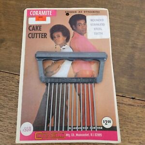 NEW Vintage AFRO PIC CORNELL Coramite Cake Cutter Stainless Teeth