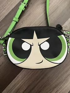 Cute Moschino x Powerpuff Girls collaboration Bag Crossbody Green Leather - Picture 1 of 7