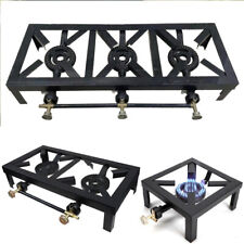 Camping Stove 1,2, 3 Burner Cast Iron Propane Gas LPG Stove BBQ Cooker