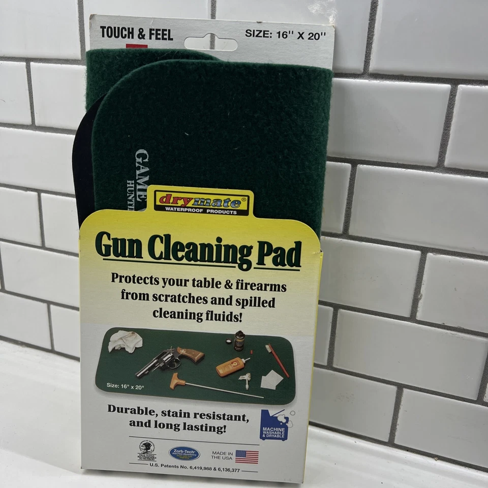 Vintage RedHead Gun Cleaning Pad Mat Pistol Firearm Felt USA Made 16 x 20 Green Foto 1 de 2