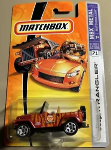 MATCHBOX 2006 MBX METAL JEEP WRANGLER 71 ZOO KEEPER K9515 - Picture 1 of 2
