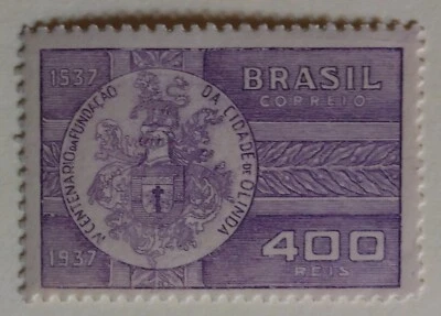 Brazil Stamp, 1938, sc#453, Mint, NH, OG - Image 1 of 2