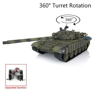 7.0 HengLong 1/16 RC IR RTR Tank Soviet T72 3939 Steel Gearbox Armor 360°Turret - Picture 1 of 12