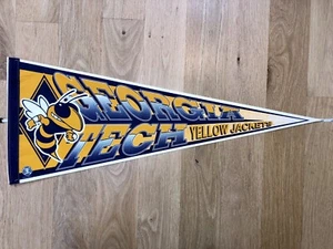 Georgia Tech Yellow Jackets Vintage Felt Pennant, 12" x 30", ACC NCAA - Picture 1 of 3