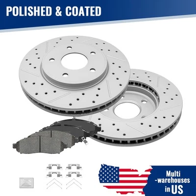 Pastillas de freno rotores de disco delanteros de 283 mm para Nissan NV200 2013-2020 Leaf 2011-2013 Foto 1 de 4