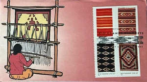 Heritage Cachet 3926-9 Rio Grande Blankets American Treasures 4 Stamps on 1  - Picture 1 of 1