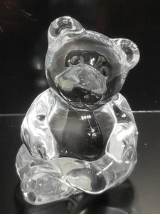 Princess House * Clear Glass Bear Figurine * 24% Lead Crystal * 3 1/4" * 0516 - Picture 1 of 12