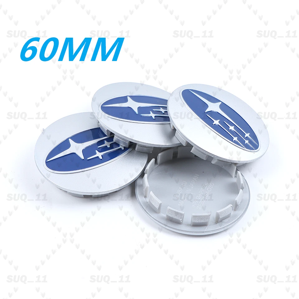 4 Wheel Center Cap For Forester Impreza Most Models 2.36" SilverBlue 28821SA030X - Изображение 1 из 3