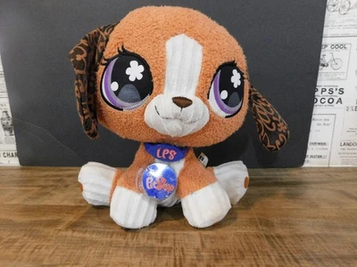 Beagle de pelúcia Littlest Pet Shop VIP 2007 com colarinho - Imagem 1 de 4