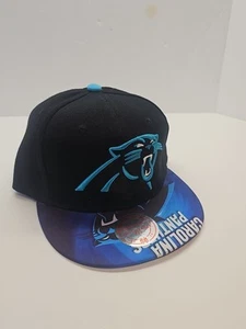 Carolina Panthers NFL Snapback Mitchell & Ness Brand New Blue And Black Hat - Picture 1 of 12
