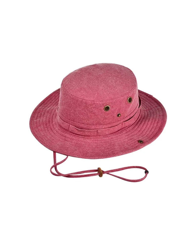 🔥 Auténtico Pigmento Hombres Teñido con Pigmento Booney Sombrero Algodón Sarga Mentón Correa AP1923 Foto 1 de 1