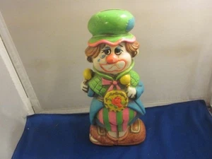 Vintage Ceramic Happy And Sad Circus Clown Bank Holiday Fair Made in Japan 9" - Picture 1 of 7