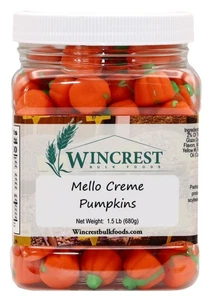 WinCrest Autumn Mello Creme Pumpkins - 1.5 Lb Tub - Free Expedited Shipping! - Picture 1 of 7