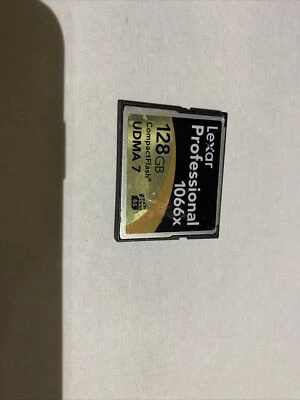 Lexar Pro Genuine 128GB Compact Flash UDMA7 1066X CF Card used, Free shipping C2 - Image 1 of 2