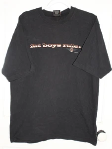 Harley-Davidson Herren Gr. L Large Fat Boys Rule 1996 Hemd - USA Schwarz - Bild 1 von 4