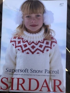 Sirdar Supersoft Snow Patrol 13 Patterns for Girls & Boys 2 to 13 in Aran Nordic - Picture 1 of 11