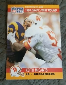 1990 Pro Set #672 Keith McCants Rookie - Tampa Bay Buccaneers - Picture 1 of 2