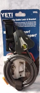 YETI Coolers Security Cable Lock and Bracket New With Keys - Picture 1 of 9