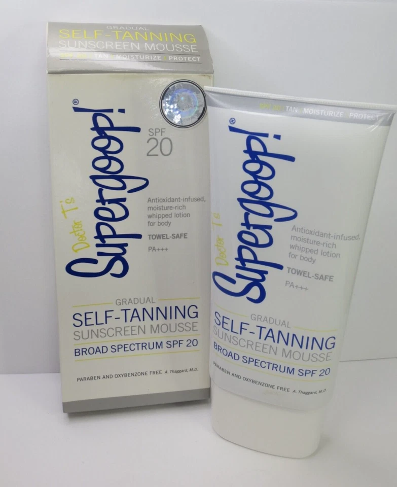 SUPERGOOP! GRADUAL SELF-TANNING SUNSCREEN MOUSSE SPF 20 5.7 OZ BOXED - Image 1 of 2