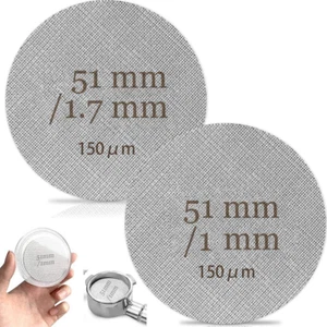 Schermo per Caffè 51Mm, 2 Pezzi Professionale Espresso Portafilter Cestino Filtr - Foto 1 di 12