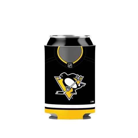 Pittsburgh Penguins Primary Current Logo NHL Hockey Reversible Can Cooler - 1 Cover